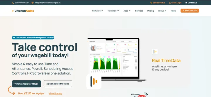 Screenshot of Chronicle
