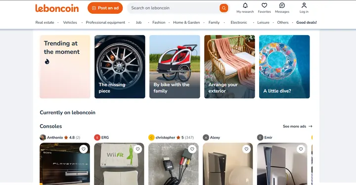 Screenshot of LabonCoin